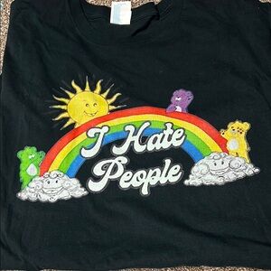 Black Kids Shirt with Rainbow Design
